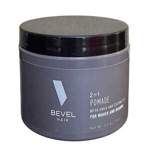 Bevel Beard Balm & Hair Pomade with Coconut Oil and Shea Butter 3.4oz - New